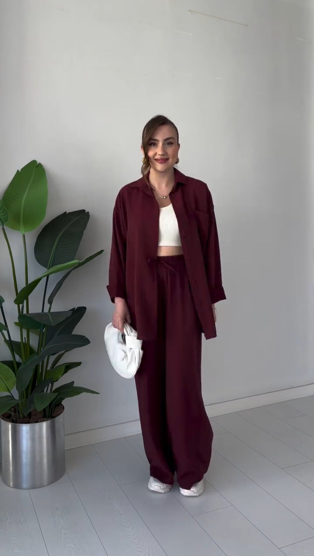 Women's Linen Shirt & Trouser Set