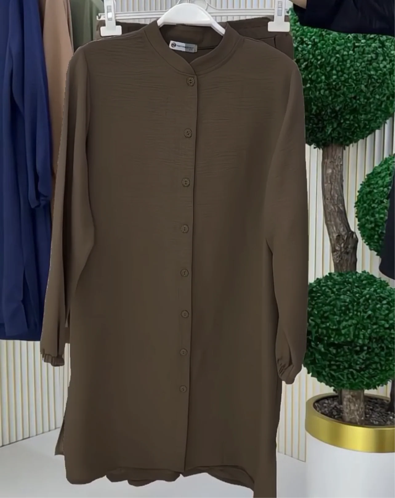 Women's Linen Long Shirt & Trouser Set