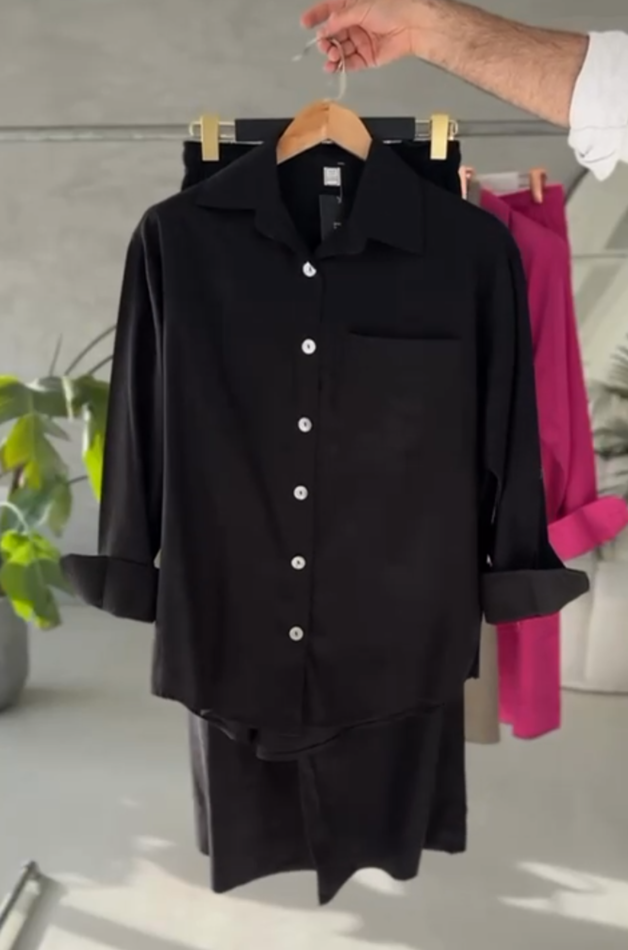 Women's Linen Shirt & Trouser Set