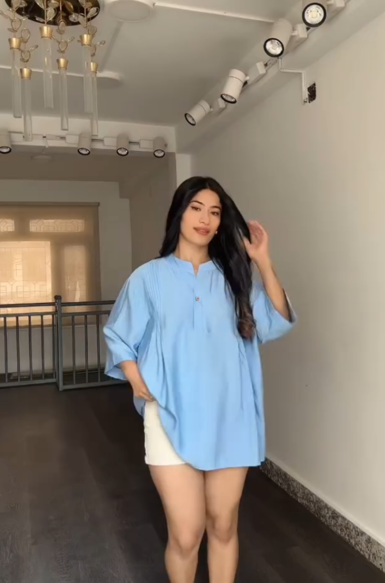 Women's Short Frock Style Shirt