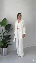 Women's Linen Shirt & Trouser Set