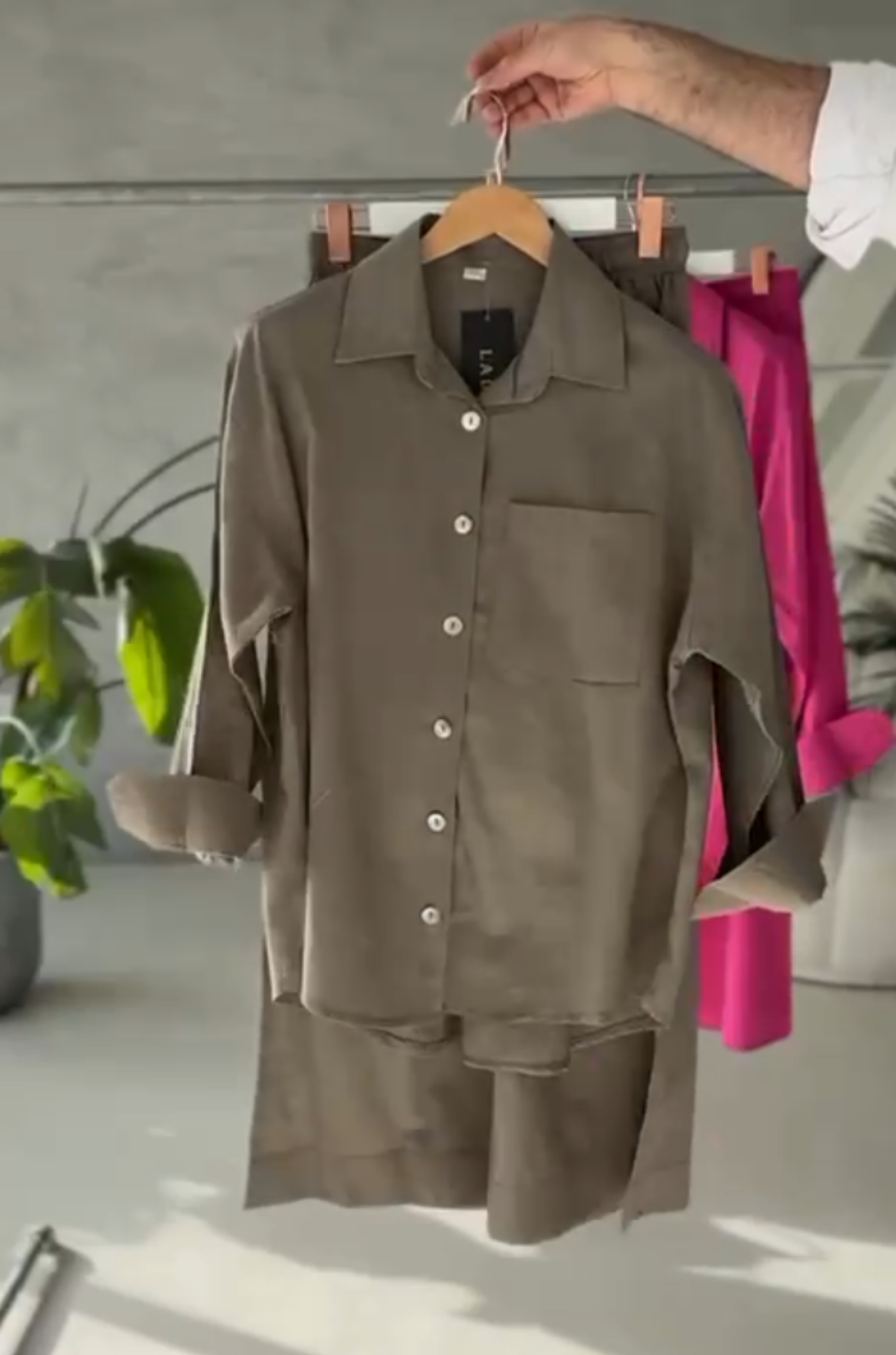 Women's Linen Shirt & Trouser Set