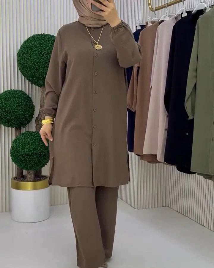 Women's Linen Shirt & Trouser Set