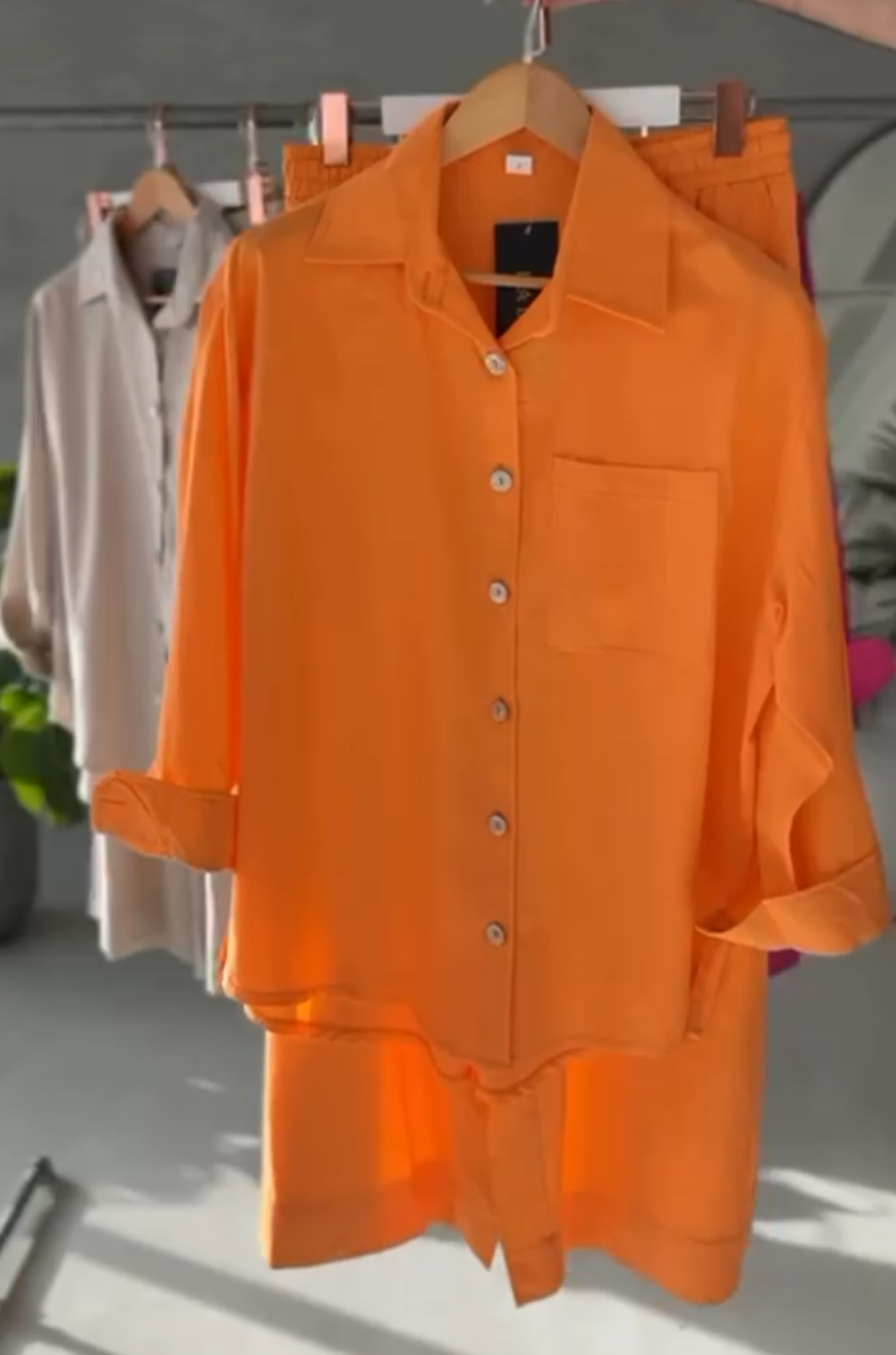 Women's Linen Shirt & Trouser Set