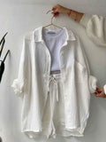 Women's Cotton Shirt & Short Set