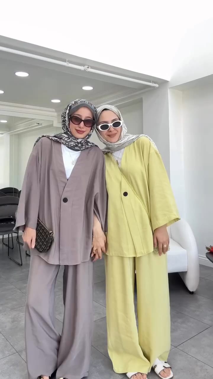 Women's V-Neck Shirt & Trouser Set