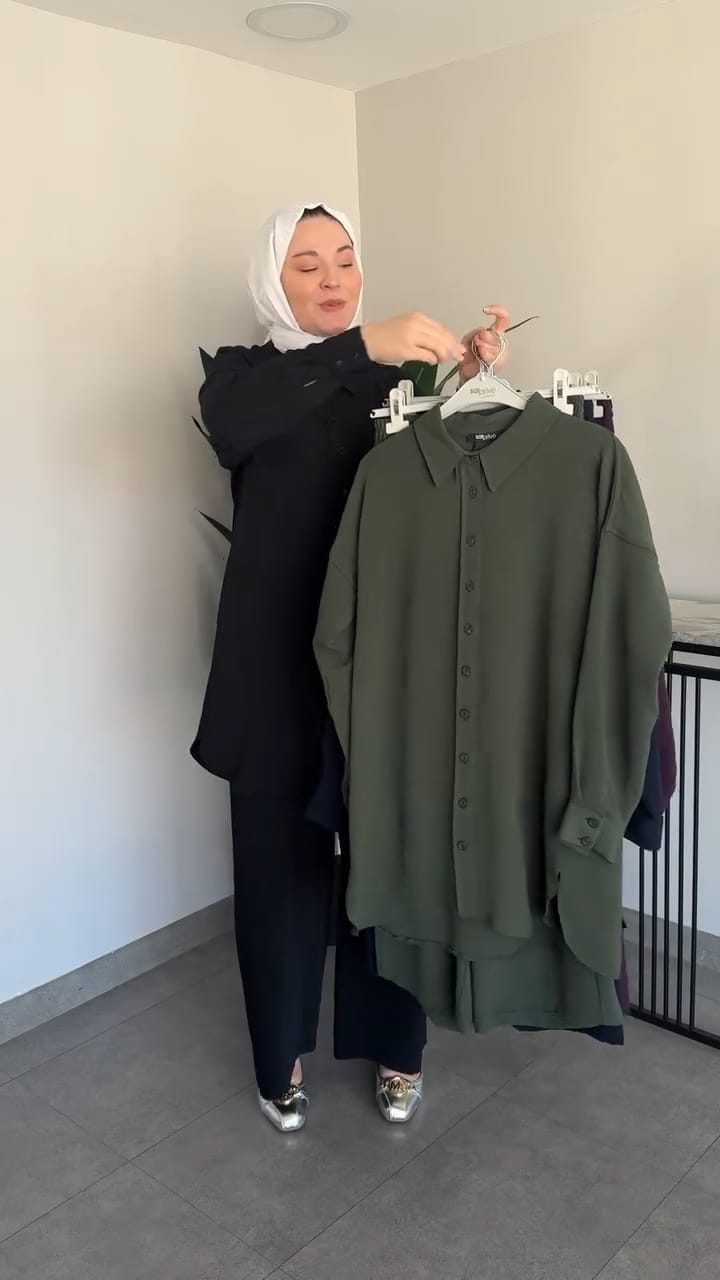 Premium Linen Long Shirt & Trouser for Women