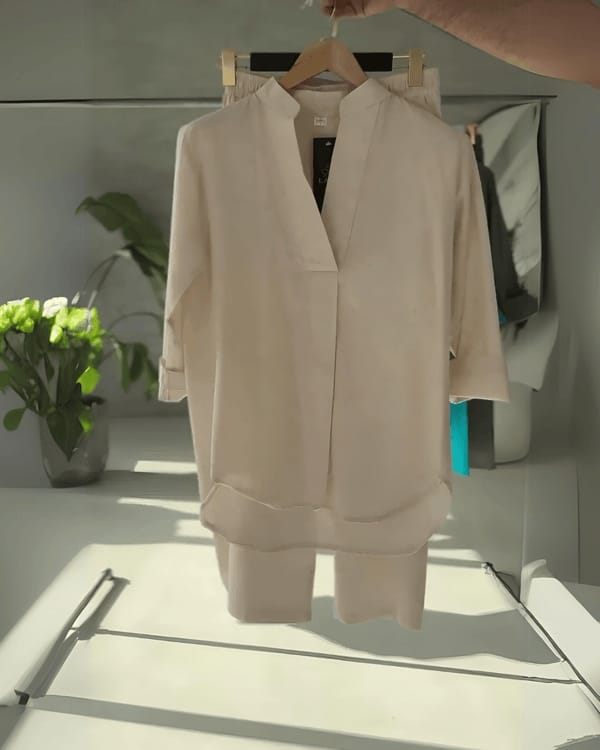 Women's V-Neck Shirt & Trouser Set