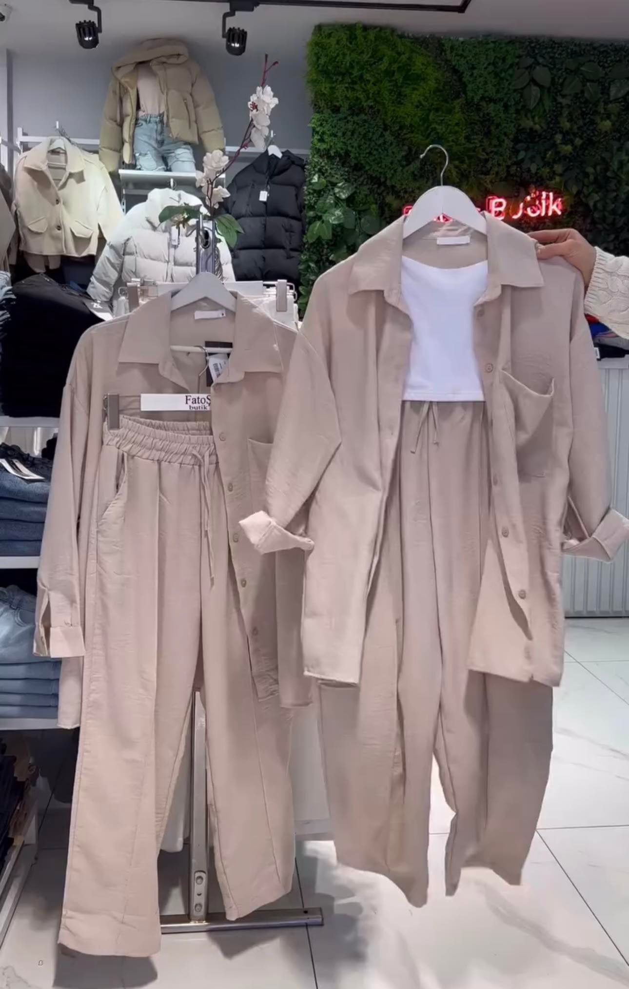 Women's Linen Shirt & Trouser Set