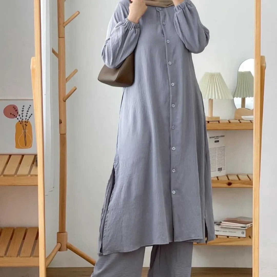 Women Long Shirt & Trouser Set