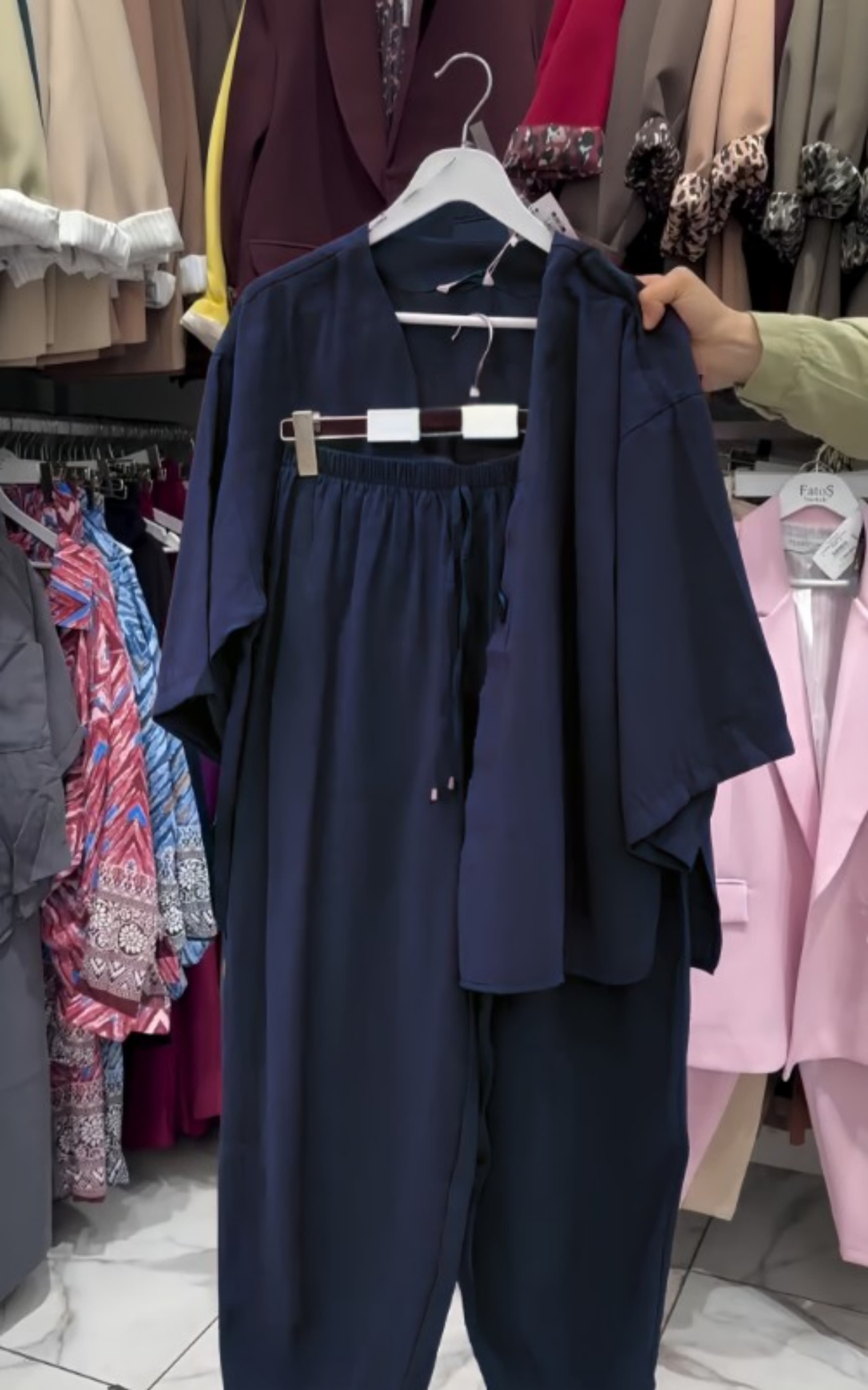 Women's V-Neck Shirt & Trouser Set