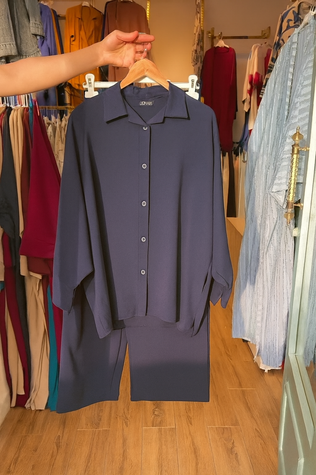 Women's Linen Shirt & Trouser Set